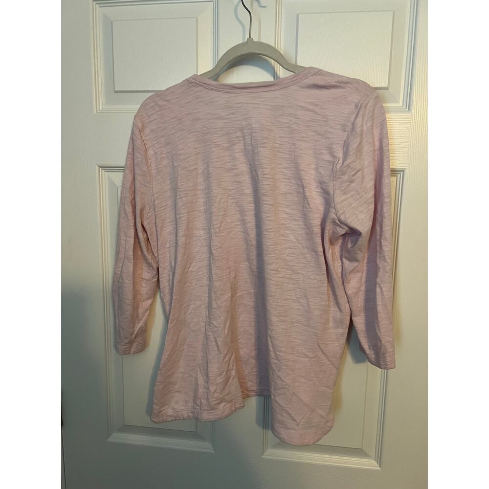 Chico’s Pink Floral T-Shirt – Size Medium - Picture 2 of 2